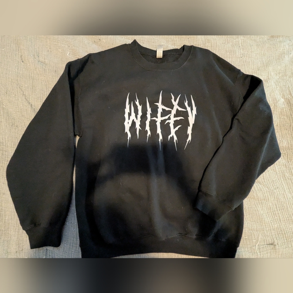 Goth "Wifey" Black Metal Sweatshirt